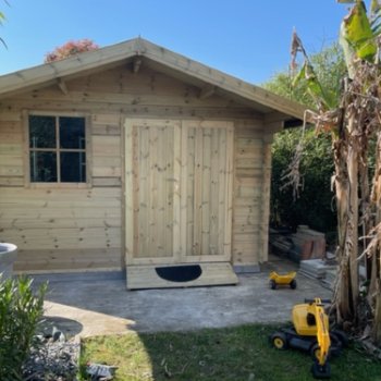 Abri de jardin en bois 2 pentes